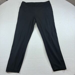Yogalicious Black High-Waist Leggings with Side Pockets